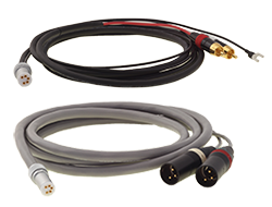 unbalanced and balanced type phono din cables