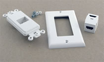 coupler-type US-style HDMI wallplate