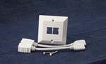 HDMI Wallplate, pigtail type, 2 port
